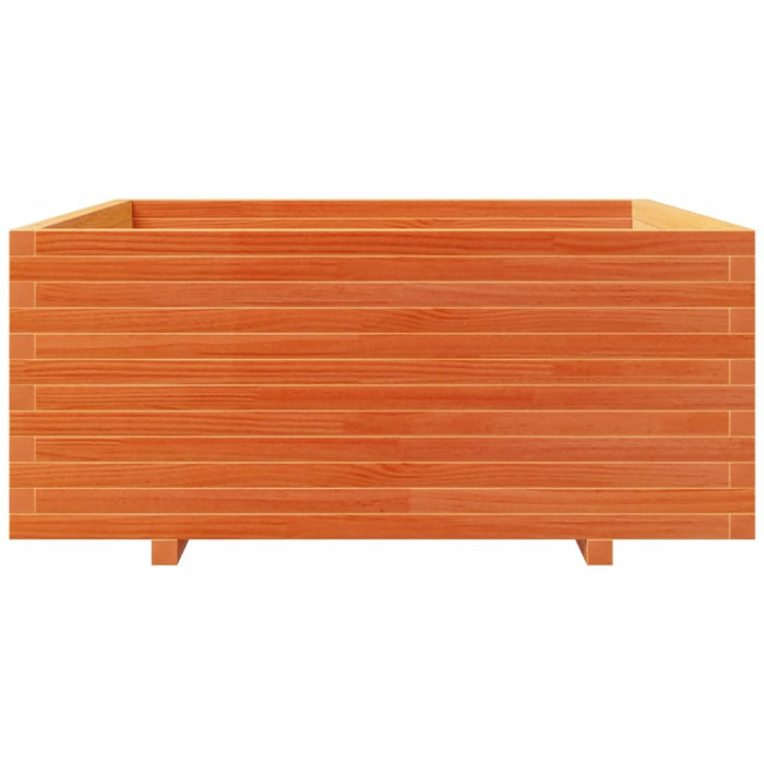 Jardinieră grădină maro ceruit, 110x110x49,5 cm, lemn masiv pin - WALTI WALTI