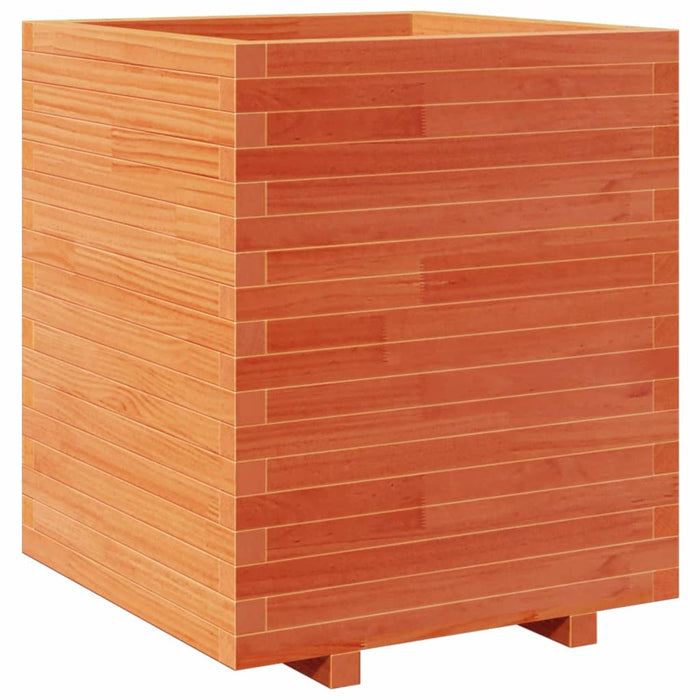 Jardinieră de grădină, maro ceruit 60x60x72,5 cm lemn masiv pin - WALTI WALTI