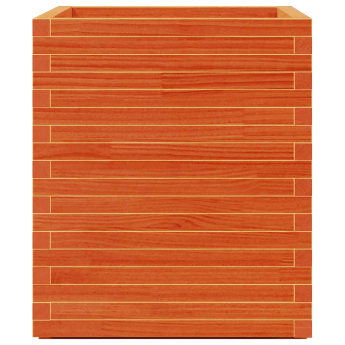 Jardinieră de grădină, maro ceruit 60x60x72,5 cm lemn masiv pin - WALTI WALTI