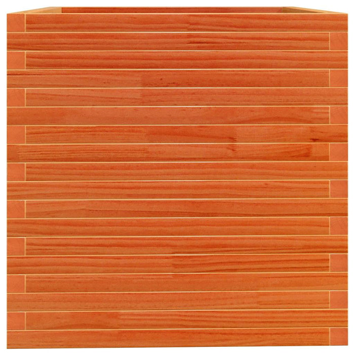 Jardinieră grădină, maro ceruit, 70x70x72,5 cm, lemn masiv pin - WALTI WALTI