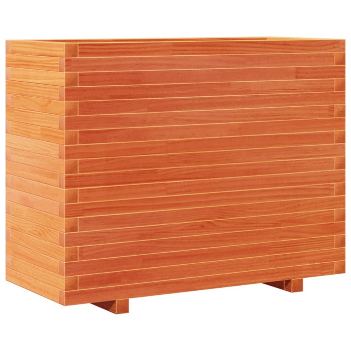 Jardinieră de grădină, maro ceruit, 90x40x72 cm, lemn masiv pin - WALTI WALTI