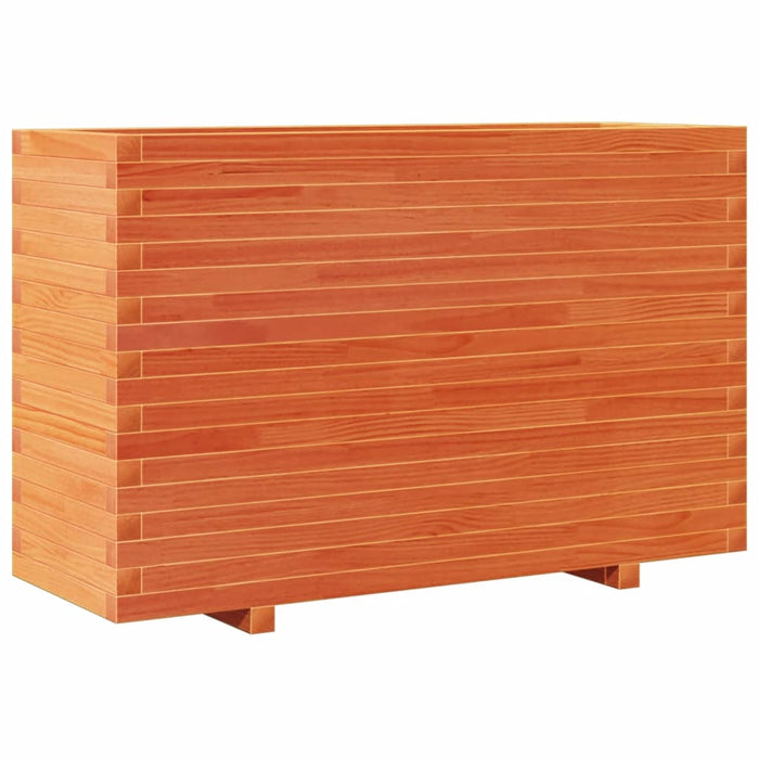 Jardinieră de grădină, maro ceruit, 110x40x72cm, lemn masiv pin - WALTI WALTI