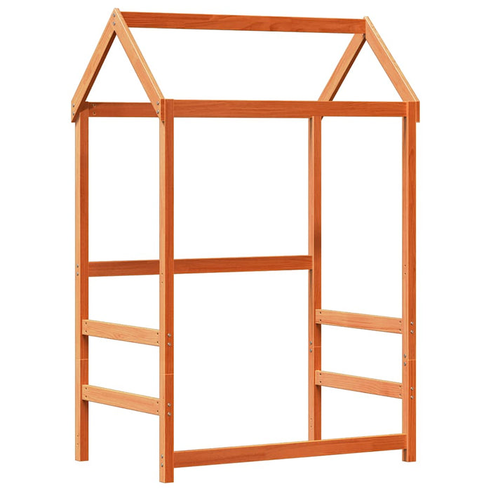 Set pat bancă cu acoperiș maro ceruit 75x190 cm lemn masiv pin - WALTI WALTI