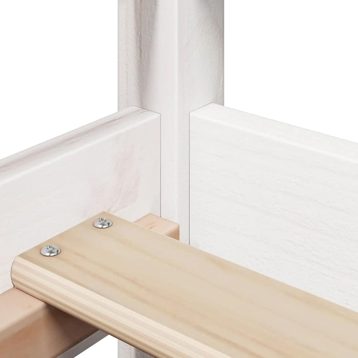 Set pat de zi/bancă cu acoperiș alb 80x200 cm lemn masiv de pin - WALTI WALTI