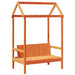 Set pat zi/bancă acoperiș maro ceruit 90x200cm lemn masiv pin - WALTI WALTI