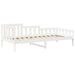 Set pat de zi/bancă cu acoperiș alb 80x200 cm lemn masiv de pin - WALTI WALTI
