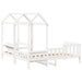 Set pat de zi/bancă cu acoperiș alb 80x200 cm lemn masiv de pin - WALTI WALTI