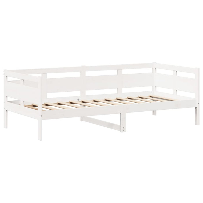 Set pat de zi/bancă cu acoperiș alb 80x200 cm lemn masiv de pin - WALTI WALTI