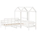 Set pat de zi/bancă cu acoperiș alb 80x200 cm lemn masiv de pin - WALTI WALTI
