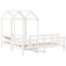 Set pat de zi/bancă cu acoperiș alb 80x200 cm lemn masiv de pin - WALTI WALTI