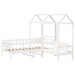 Set pat de zi/bancă cu acoperiș alb 80x200 cm lemn masiv de pin - WALTI WALTI
