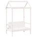 Set pat de zi/bancă cu acoperiș alb 80x200 cm lemn masiv de pin - WALTI WALTI