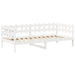 Set pat de zi/bancă cu acoperiș alb 80x200 cm lemn masiv de pin - WALTI WALTI