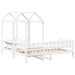 Set pat de zi/bancă cu acoperiș alb 80x200 cm lemn masiv de pin - WALTI WALTI