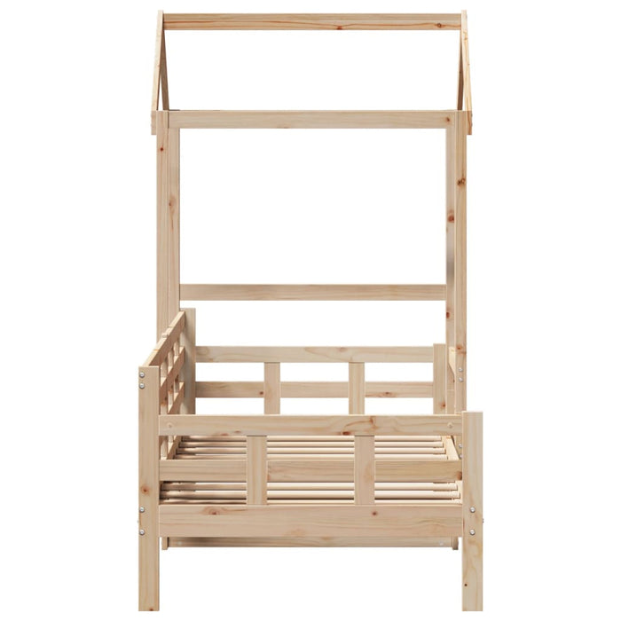 Pat de zi cu acoperiș, 80x200 cm, lemn masiv de pin - WALTI WALTI