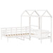 Set pat de zi/bancă cu acoperiș alb 80x200 cm lemn masiv de pin - WALTI WALTI