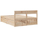 Cadru de pat fără saltea, 120x200 cm, lemn masiv pin - WALTI WALTI