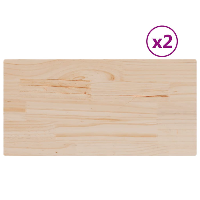 Blaturi masă 2 buc. 70x35x1,7 cm dreptunghiulare lemn masiv pin WALTI