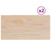 Blaturi masă 2 buc. 90x45x1,7 cm dreptunghiulare lemn masiv pin - WALTI WALTI
