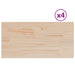 Blaturi masă 4 buc. 90x45x1,7 cm dreptunghiulare lemn masiv pin - WALTI WALTI