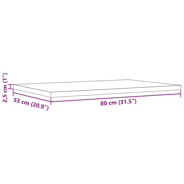 Blaturi masă 3 buc. 80x53x2,5 cm dreptunghiulare lemn masiv pin - WALTI WALTI