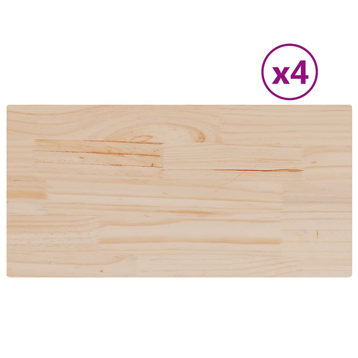 Blaturi masă 4 buc. 90x45x2,5 cm dreptunghiulare lemn masiv pin - WALTI WALTI