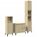 Set mobilier de baie, 3 piese, stejar sonoma, lemn prelucrat - WALTI WALTI