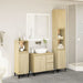 Set mobilier de baie, 3 piese, stejar sonoma, lemn prelucrat - WALTI WALTI