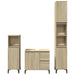 Set mobilier de baie, 3 piese, stejar sonoma, lemn prelucrat - WALTI WALTI