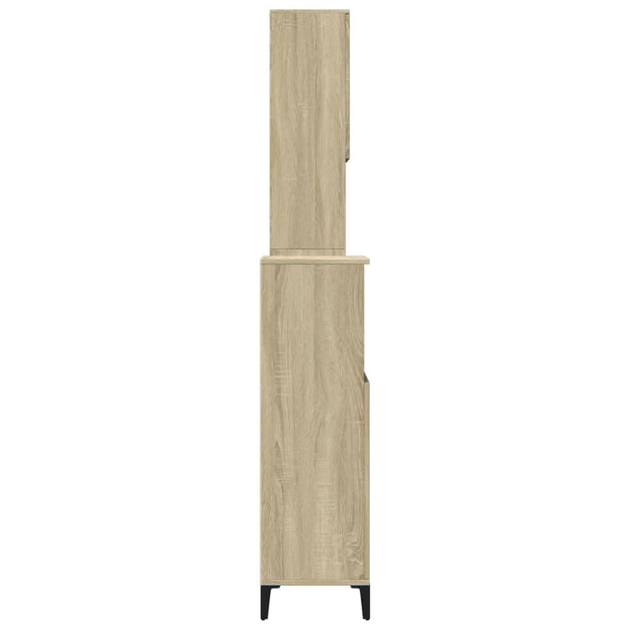 Set mobilier de baie, 3 piese, stejar sonoma, lemn prelucrat - WALTI WALTI