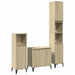 Set mobilier de baie, 3 piese, stejar sonoma, lemn prelucrat - WALTI WALTI