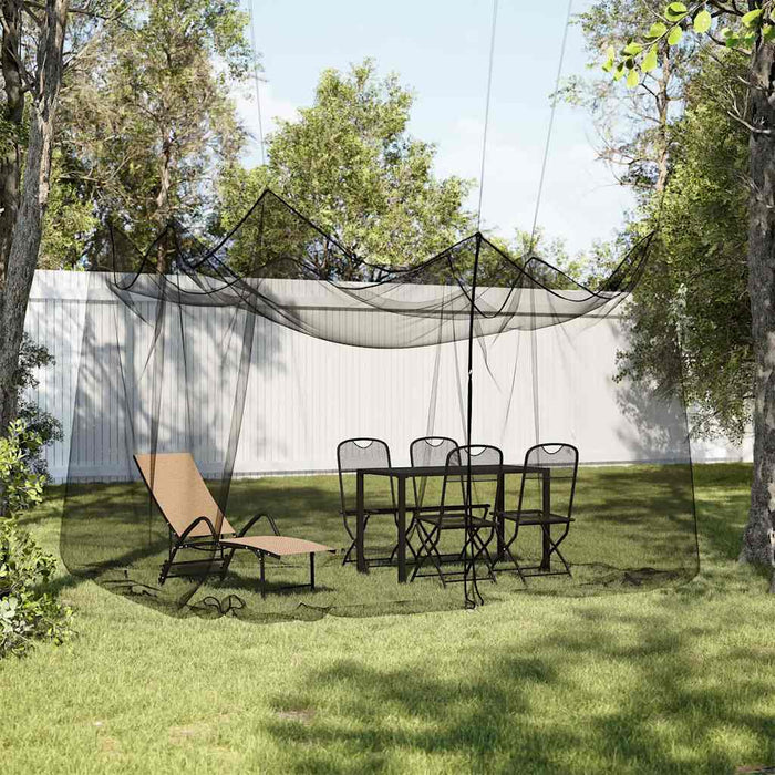 Plasă de țânțari pentru exterior 220 ochiuri neagră 300x300x250 cm WALTI