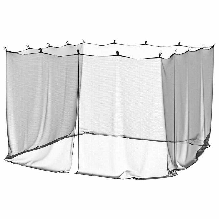 Plasă de țânțari pentru exterior 220 ochiuri neagră 300x300x200 cm WALTI