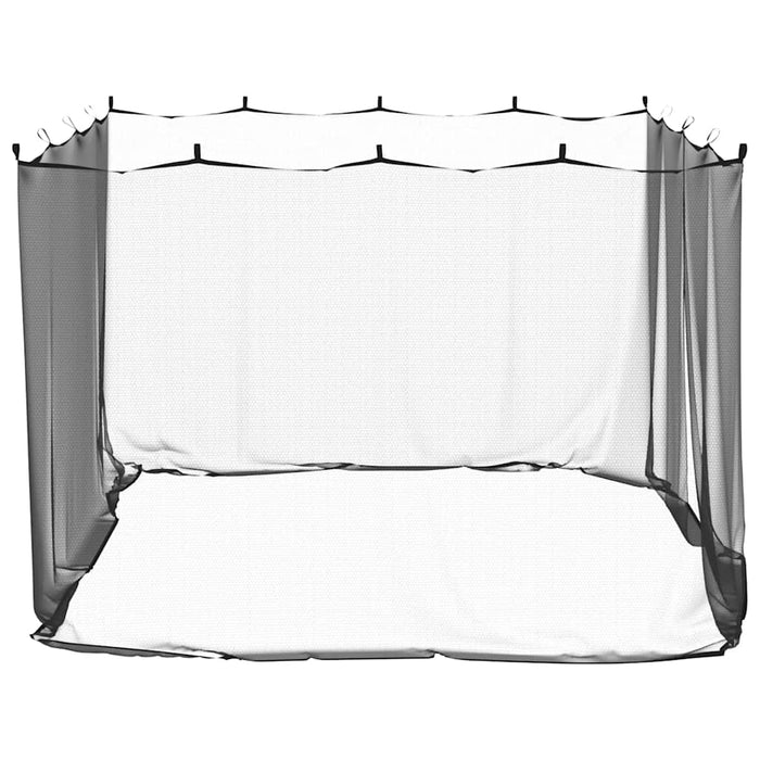 Plasă de țânțari pentru exterior 220 ochiuri neagră 300x300x200 cm WALTI