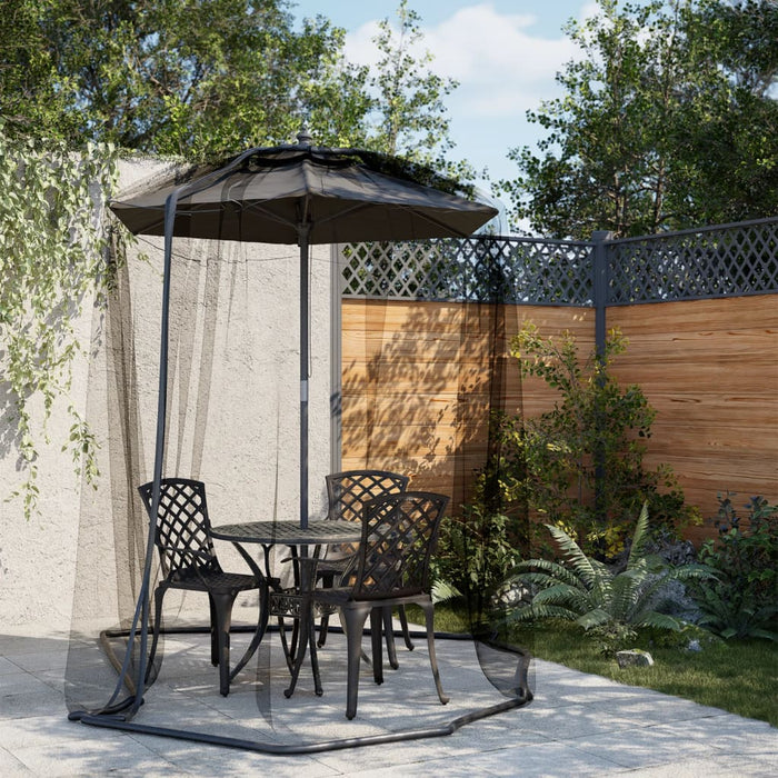 Plasa de tantari pentru umbrela 220 ochiuri negru Φ300x230 cm - WALTI WALTI
