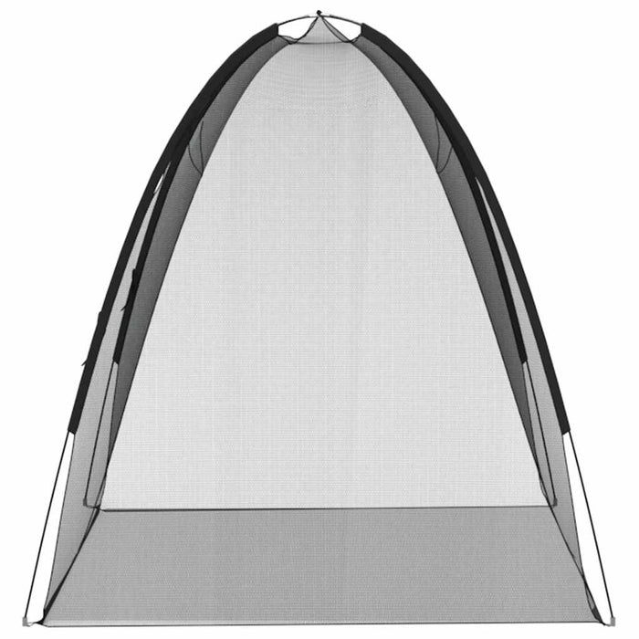 Plasa țânțari Mongolia cu uși, 220 ochiuri-negru-200x120x130 cm - WALTI WALTI