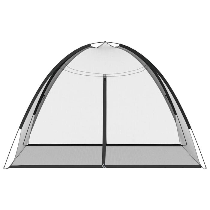 Plasa țânțari Mongolia cu uși, 220 ochiuri negru 200x200x135 cm - WALTI WALTI