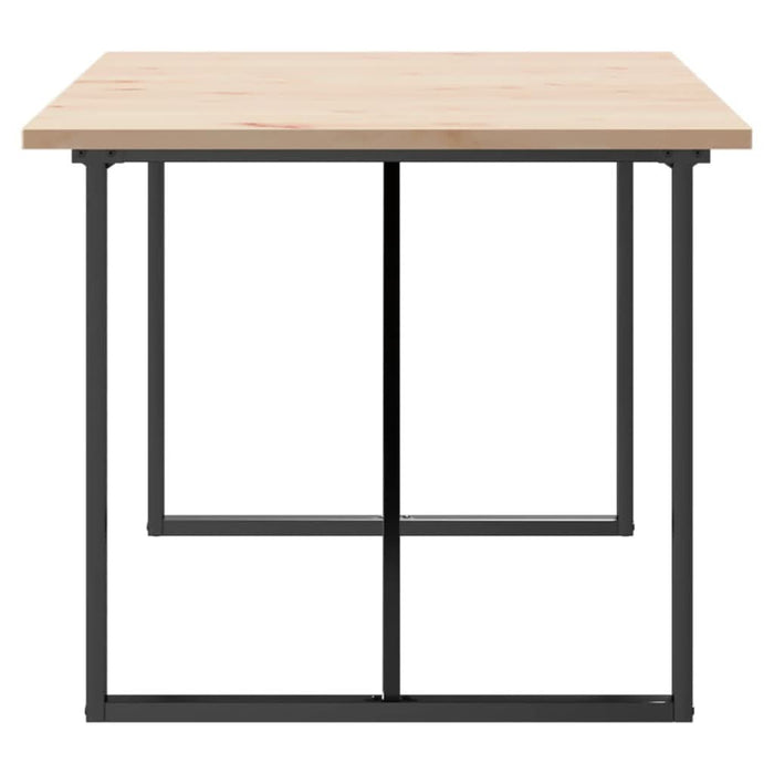 Masă bucătărie, cadru O, 180x90x75,5 cm lemn masiv pin și fontă - WALTI WALTI