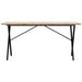 Masă bucătărie, cadru X, 140x80x75,5 cm lemn masiv pin și fontă - WALTI WALTI