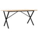 Masă bucătărie, cadru X, 160x80x75,5 cm lemn masiv pin și Oţel - WALTI WALTI