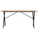 Masă bucătărie, cadru X, 160x80x75,5 cm lemn masiv pin și Oţel - WALTI WALTI