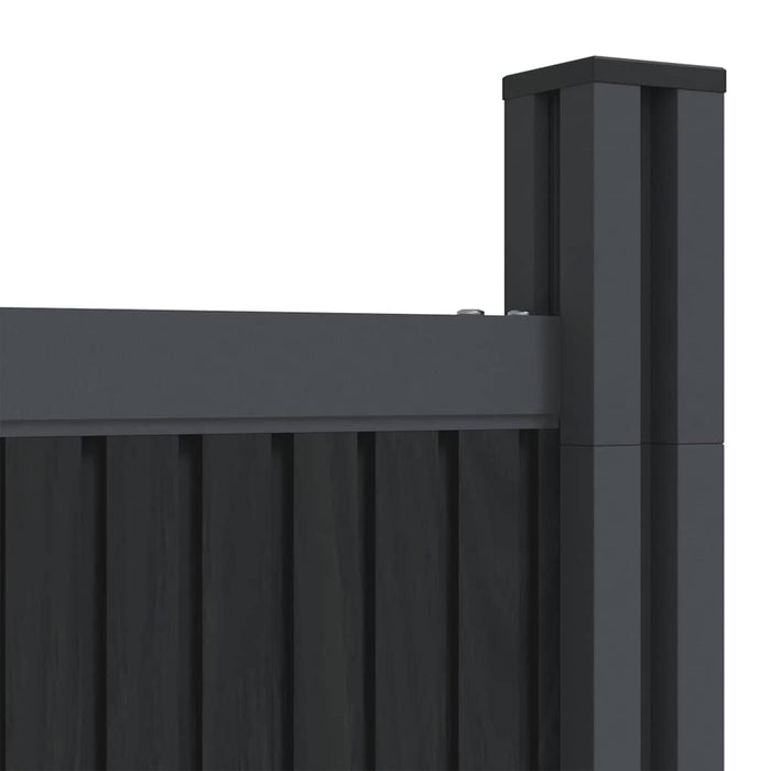 Panou pentru gard, gri, 353x186 cm, WPC - WALTI WALTI