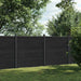 Panou pentru gard, gri, 353x186 cm, WPC - WALTI WALTI