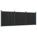Panouri pentru gard, gri, 526x186 cm, WPC - WALTI WALTI