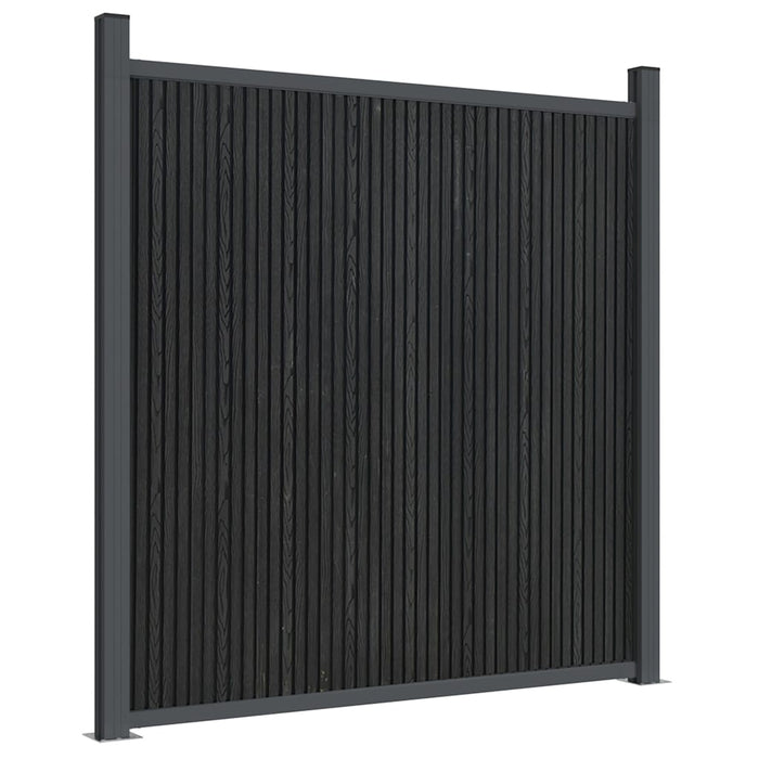 Panouri pentru gard, gri, 526x186 cm, WPC - WALTI WALTI