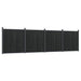 Panouri pentru gard, gri, 699x186 cm, WPC - WALTI WALTI