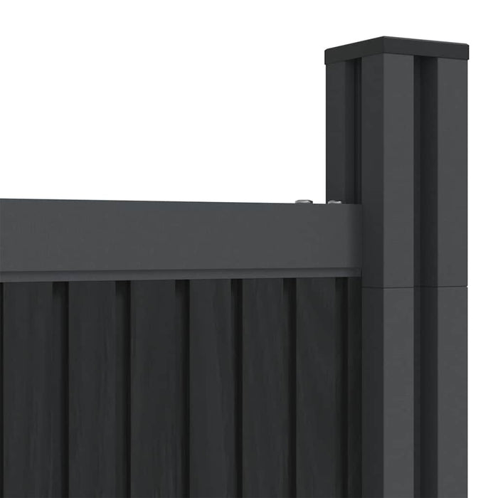 Panouri pentru gard, gri, 699x186 cm, WPC - WALTI WALTI