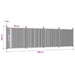Panouri pentru gard, gri, 699x186 cm, WPC - WALTI WALTI