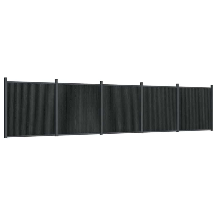 Panouri pentru gard, gri, 872x186 cm, WPC - WALTI WALTI