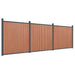 Panouri pentru gard, maro, 526x186 cm, WPC - WALTI WALTI